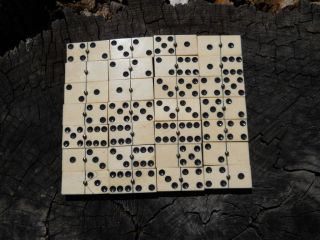 Old Rare Vintage Antique Civil War Relic Domino Game Piece Extremely Rare 11