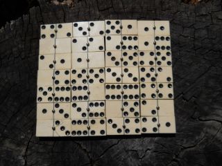 Old Rare Vintage Antique Civil War Relic Domino Game Piece Extremely Rare 7