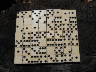 Old Rare Vintage Antique Civil War Relic Domino Game Piece Extremely Rare 9
