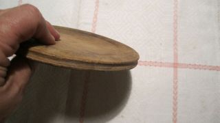 Very rare antique wooden plate - upside/downside use - 18th c.  folk art Sweden 9