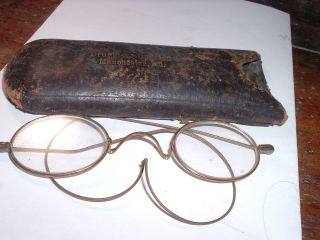 Antique Eyeglasses / Spectacles Manchester Maryland Druggist & Optician