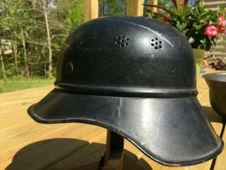 Late War German Ww1 Helmet,  Complete Overall