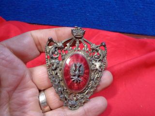 Antique Wwii Polish Army Badge Pin
