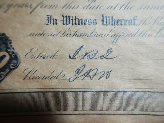Civil War Confederate $100.  00 bond signed dated etc real deal 2