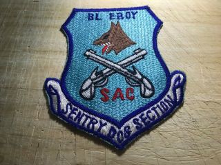 Cold War/vietnam? Us Army Patch - Sentry Dog Section Sac Beauty