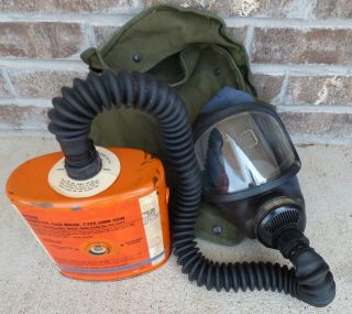Rare Msa Gas Mask Canister Gmn - Ssw Rocket Propellant M15a1 1983 Military