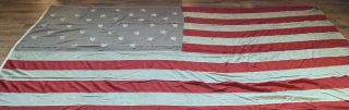 1861 - 63 34 Star Pattern Civil War Era 108 " X 63 " Union Flag