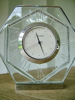 Stunning Baccarat French Crystal Glass Clock Harcourt Abysse