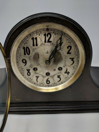 Antique Gustav Becker Mantel Clock P14 Napoleon Hat 4