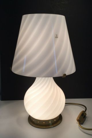 Rara Lampada Fungo Spirale Murano Zonca Swirl Mushroom Lamp Vintage Design’70 U