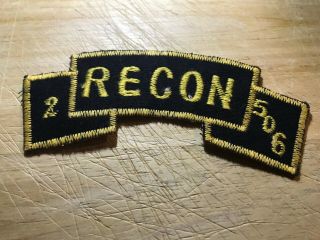 Cold War/vietnam? Us Army Scroll - Patch - Recon 2/506