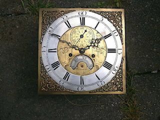 C1760 8 day LONGCASE GRANDFATHER CLOCK DIAL,  movement 12X 12 ' Thos.  Williams H. 5