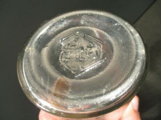 1890 8 In LABEL UNDER GLASS LIQ.  PEPTICUS APOTHECARY DRUGSTORE BOTTLE & STOPPER 12