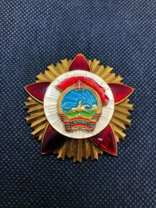 Mongolian Order Medal Of The Red Banner Of Military,  No 5746 Very Rare