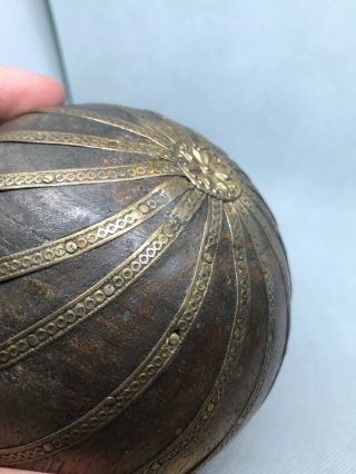 Early Wooden Ball Exspertly Crafted one of a kind piece very old and Unique 6