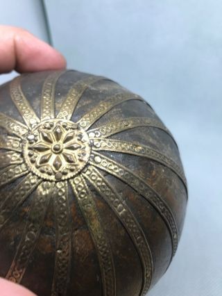 Early Wooden Ball Exspertly Crafted one of a kind piece very old and Unique 7