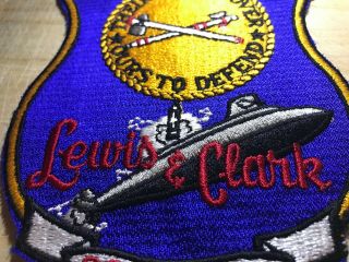 Cold War/Vietnam? US NAVY PATCH - USS Lewis & Clark SSBN 644 USN BEAUTY 4