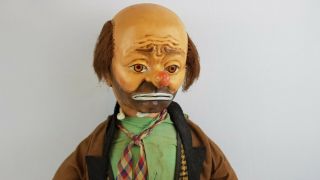 1950s Emmett Kelly 20in Weary Willie Clown Doll Baby Barry Toy NYC Hobo Circus 3