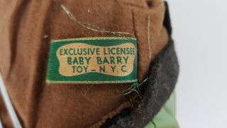 1950s Emmett Kelly 20in Weary Willie Clown Doll Baby Barry Toy NYC Hobo Circus 7