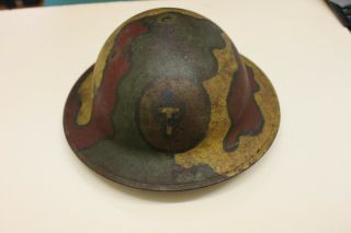 Wwi Painted Helmet,  36th Infantry Division
