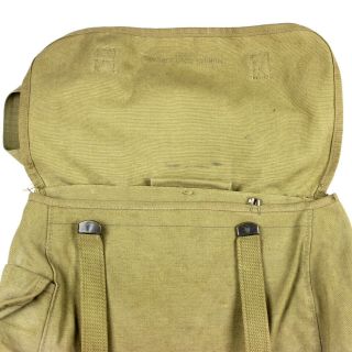 US WW2 M1936 M36 OD3 COTTON MUSETTE BAG BACK PACK IDED MURRAY GOLDBERG 1941 8