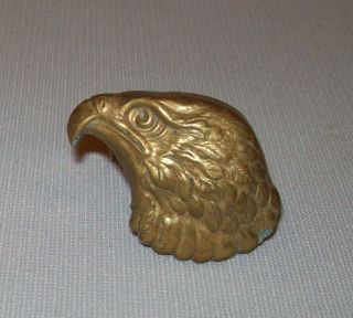 Old Antique Vtg Ca 1860s Civil War Era Brass Eagle Head Shell Lead Filled