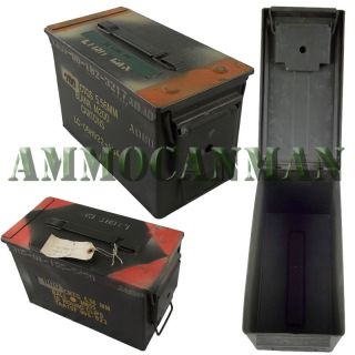 12 Cans Grade 2 50 Cal Empty Ammo Cans 12 Total