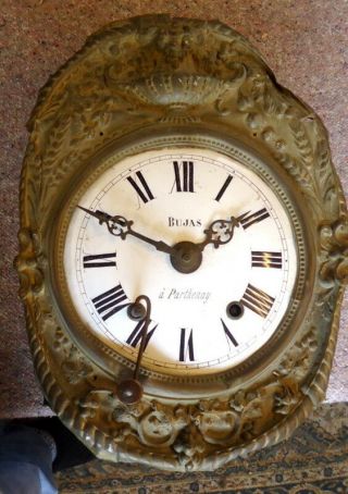 " French Bujas " Comptoise Figurall Longcase Clock For Restoration & Key,  C1790