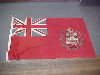 Rare Orig Ww1 Canadian 9 Province Flag C 1907 Perfect Display Size