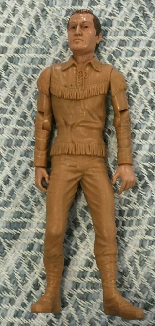 Rare Vtg 1960s Marx Toys Action Figure Johnny West Cowboy Indian Native 11.  5 "