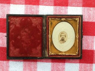 Confederate General NATHAN B.  FORREST - GEM CDV - 1/9 Pate Case (3.  0 X 2.  25) RARITY, 10