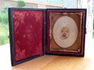 Confederate General NATHAN B.  FORREST - GEM CDV - 1/9 Pate Case (3.  0 X 2.  25) RARITY, 3