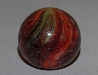 VINTAGE MARBLES RARE EARTH TONE EARLY ONIONSKIN 5/8 
