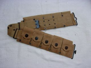 Ww1 Us M1910 Dismounted Cartridge Belt - - Mills Mfg - - September 1918