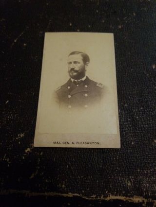 Major General A.  Pleasanton Photo Cdv Civil War Era