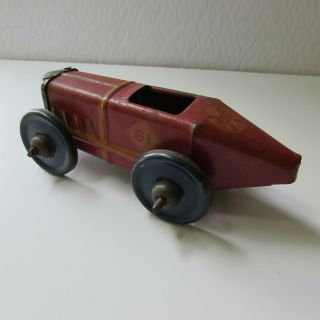 Vintage 1930’s Marx 61 Friction Racer Midget Car Look