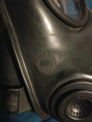 Vintage 1988 British Avon S10 gas mask Military Size 1,  with Filter 3