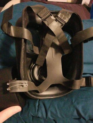 Vintage 1988 British Avon S10 gas mask Military Size 1,  with Filter 5