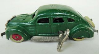 Occupied Japan 1946 Rotate & Go Car Tin Litho Mechanical 4.  5 " - Rar