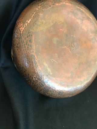 Albert Berry (Berrys) Craft Shop Seattle Hammered Copper Bowl,  Early 1900s 12