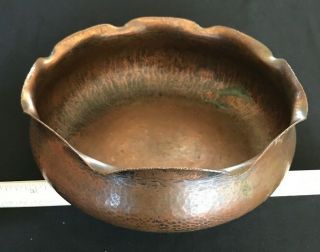 Albert Berry (Berrys) Craft Shop Seattle Hammered Copper Bowl,  Early 1900s 3