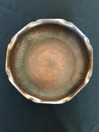 Albert Berry (Berrys) Craft Shop Seattle Hammered Copper Bowl,  Early 1900s 6