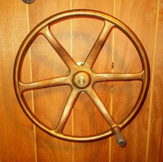 40 Pound Brass Watertight Door Handwheel - - A,