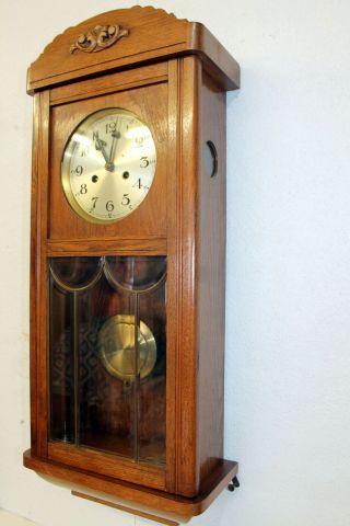 Antique Wall Clock Chime Clock Regulator 1920th century PHS 3