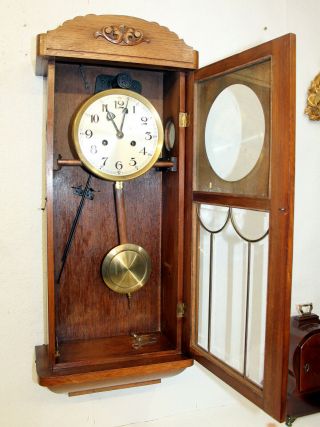 Antique Wall Clock Chime Clock Regulator 1920th century PHS 4