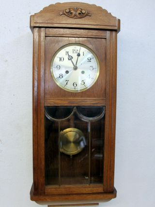Antique Wall Clock Chime Clock Regulator 1920th century PHS 7