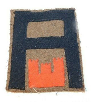 Rare World War I Wool Blanket 1st Army Engineers Military Patch