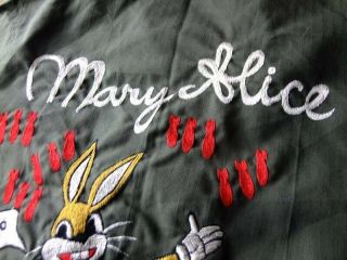 Vintage USAF Mary Alice Gnatzi - Knightmare Embroidered Souvenir Shirt 4