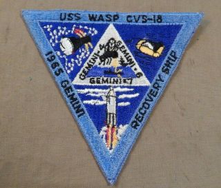 Vietnam War Era,  U.  S.  Navy U.  S.  S.  Wasp Cvs - 18 Aircraft Carrier,  Jacket Patch
