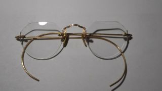 Vintage 10k Gold Spectacles From 1920